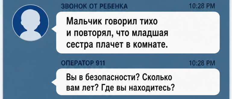 Шестилетний мальчик позвонил в службу спасения из-за родителей, и полиция замерла наверху