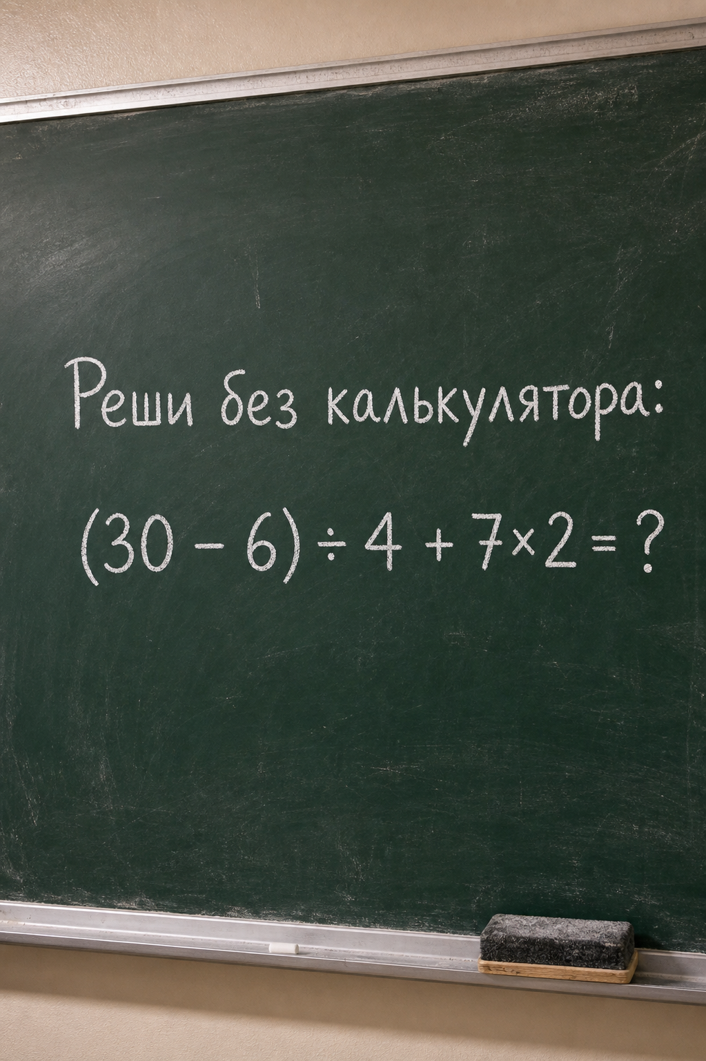 Реши без калькулятора: порядок действий решает все